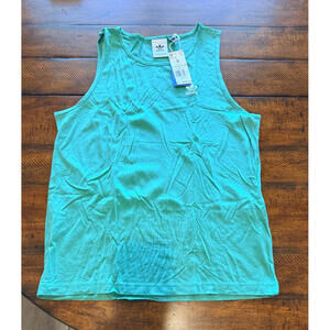 Adidas Essentials Tank - Preloved Green - Men's Size Small